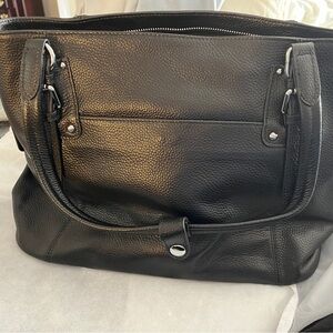 New real leather black purse.